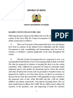 Response On The Kiambu County Finance Bill PDF