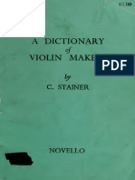 A Dictionary of Violin Makers