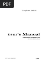 Manual PABX PDF