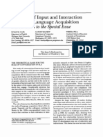 Gass, Mackey & Pica (1998) The Role of Input and Interaction in SLA Introduction To The Special Issue PDF