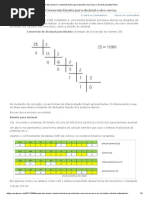 Macete Dos Alunos II - Conversão Binária para Decimal e Vice-Versa