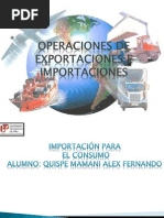 Operacion de Exportacion e Importacion