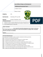 Preliminary Software Design and Development Preliminary Assessment Task 4