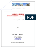 Commissioning Major Electrical Equiments