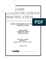 DanLoad 6000 Communications Specification Manual