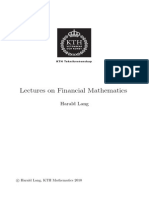 Lectures On Financial Mathematics