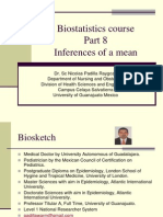 Biostatistics Course Inferences of A Mean