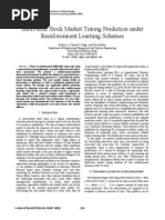 Shortterm Stock Market Timing Prediction Under Reinforcement Learning Schemes