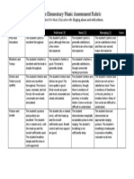 Singing Rubric