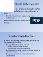 Chapter 2 Section 9 The Hill Cipher and Matrices