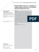 Double-Blind Study For Evaluation of Complete Dentures Made by Two Techniques With and Without Face-Bow