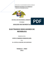 Electrodos Indicadores de Menbrana