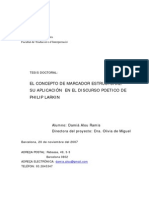 El Concepto de Marcador Estructural en El Discurso Poetico...