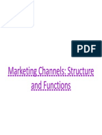 Marketing Channels: Structure G and Functions