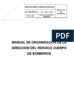 Organigrama Estación de Bomberos Cancún