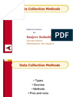 Data Collection Methods: Sanjeev Sadashiv. Malage