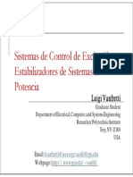 Sistemas de Control de Excitación y Estabilizadores de Sistemas de Potencia