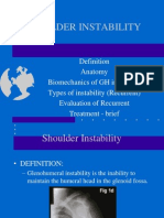 Shoulder Instability