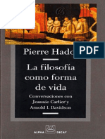 !!! HADOT - La Filosofia Como Forma de Vida (OCR)