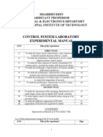 Control System Lab Manual