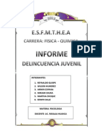 Delincuencia Juvenil Informe