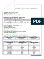 Comparison of Adjectives PDF