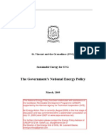 National Energy Policy of St. Vincent and The Grenadines, March 2009