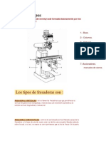 Partes y Tipos Fresadora