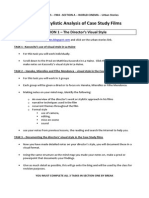 Urban Stories 1314 - Stylistic Analysis - Directors Style Task Handout - HANDOUT 2