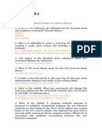 CCNA 2:module 2: Options With Highlight Colours Are Correct Answer