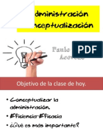 Administración Conceptualizacion (Paulo Duran Acevedo)