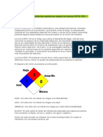 Clasificación de Productos Químicos Según La Norma NFPA 704