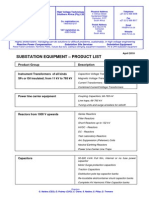 HVT Substation Equipment - Product List PDF