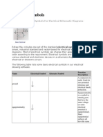 Standard Electrical Symbols For Electrical Schematic Diagrams