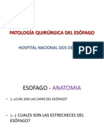 Patología Quirúrgica Del Esófago