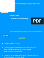 The Nature of Learning: Management and Organisational Behaviour