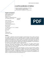 Extraction and Recrystallization of Caffeine