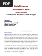 Weakness of Faith