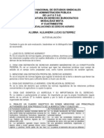 AUTOEVALUACIÓN Derecho Agrario