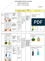 Grade 1 Hindi Lesson Plan 30th Oct - 7th Nov PDF