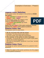 Passive Voice Examples