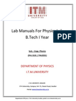 Lab Manual For Physics PDF