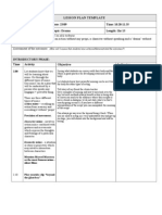 Year 7 Drama Lesson Plan 5 Week 10