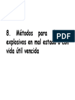 8 dESTRUCCIÓN DE EXPLOSIVOS