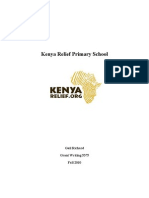 Kenya Relief Grant Proposal 