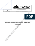 Pruebas Hidrostaticas ASME B31 3