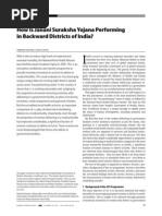 How Is Janani Suraksha Yojana Performing in Backward Districts of India PDF