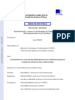 CONCEPTION ET ANALYSE DES PERFORMANCES D'ANTENNES POUR LES COMMUNICATION ULTRA LARGE BANDE - Memoire - Doctorat