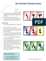 Simple Arabic Number Rummy Game: How To Make The Game