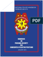 Handbook On Personal Security For Candidates of Elective Positions